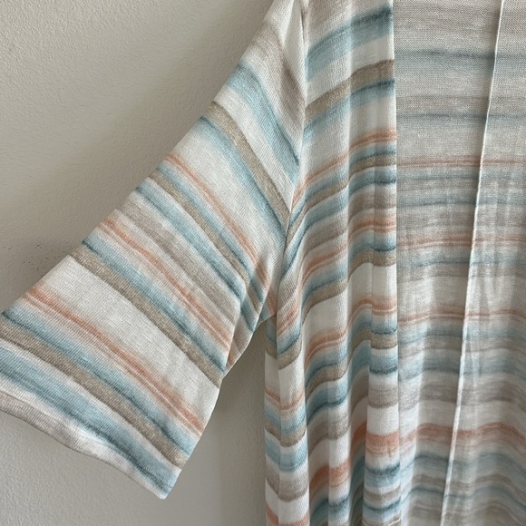 Torrid Multi Stripe Long Knit Boho Cardigan - Picture 4 of 10